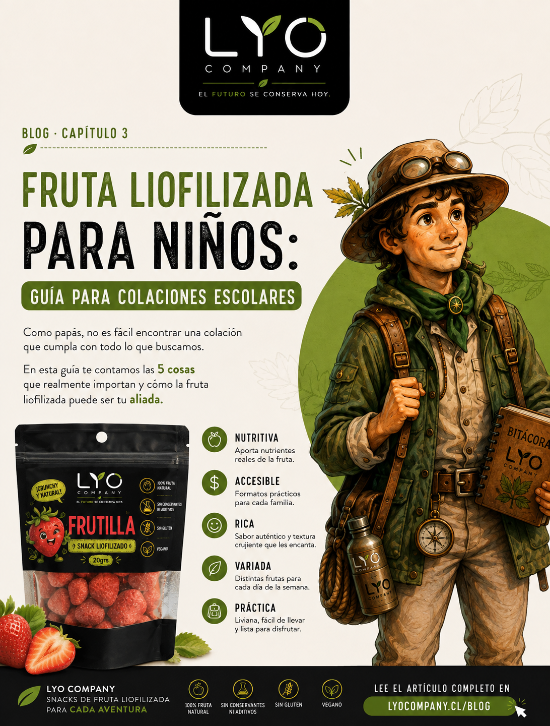 Fruta liofilizada para niños: las 5 cosas que buscamos en una buena colación escolar