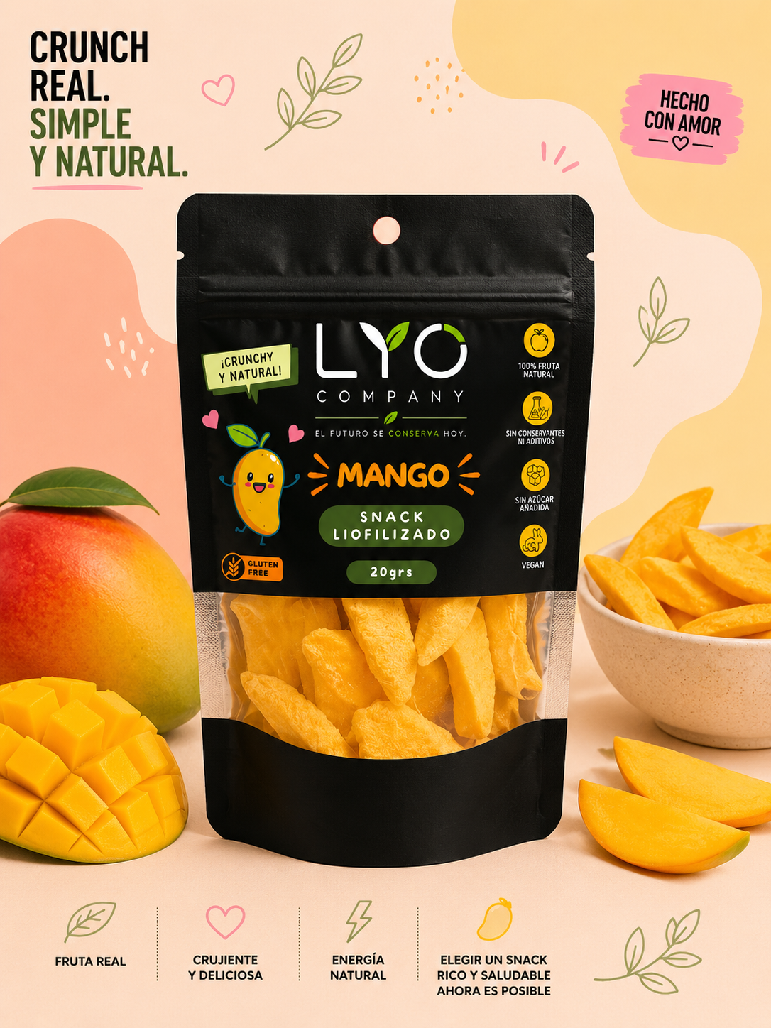 🥭 Mango Liofilizado LYO Company – 20 g